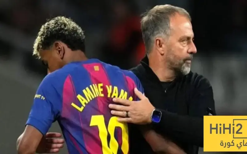 صورة لامين وفليك توضح الفرق بين ريال مدريد وبرشلونة